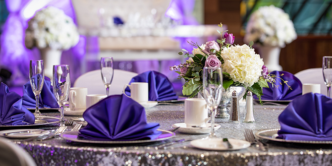 Wedding table at Seneca Allegany Resort & Casino