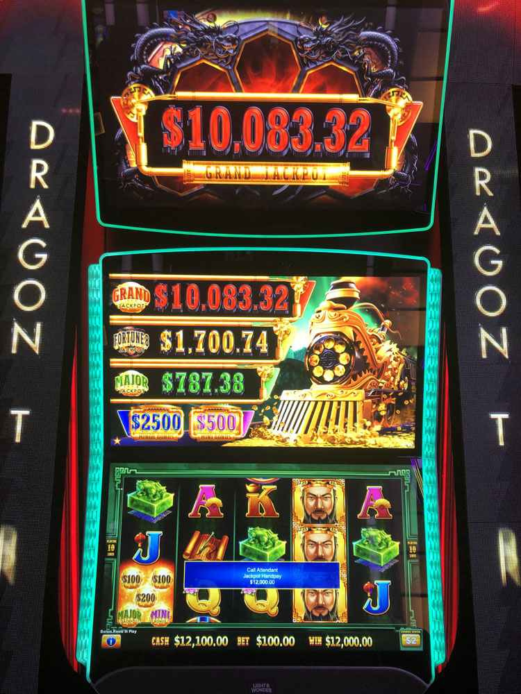 $12,000 on Dragon Train on October 2