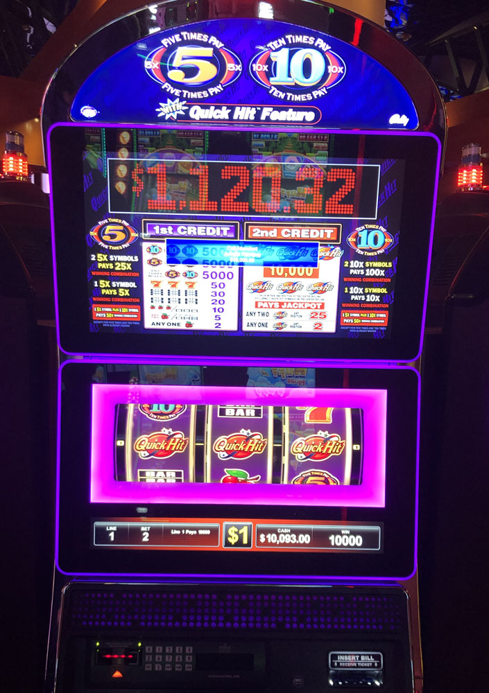 $10,000 on Quick Hit 5X 10X Pay on October 17