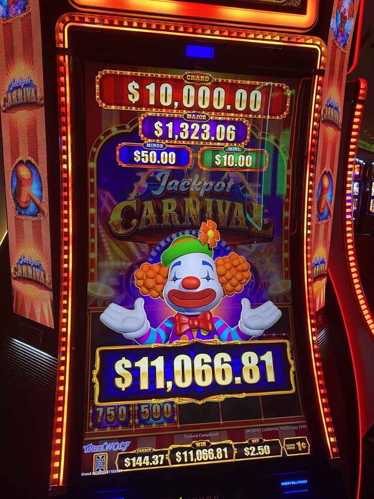 $11,067 on Jackpot Carnival  on October 11