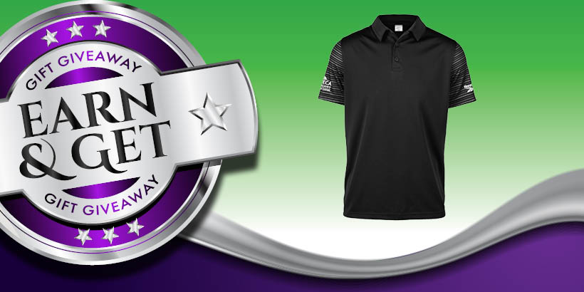 Earn & Get: Logoed Reebok Golf Shirt at Seneca Allegany
