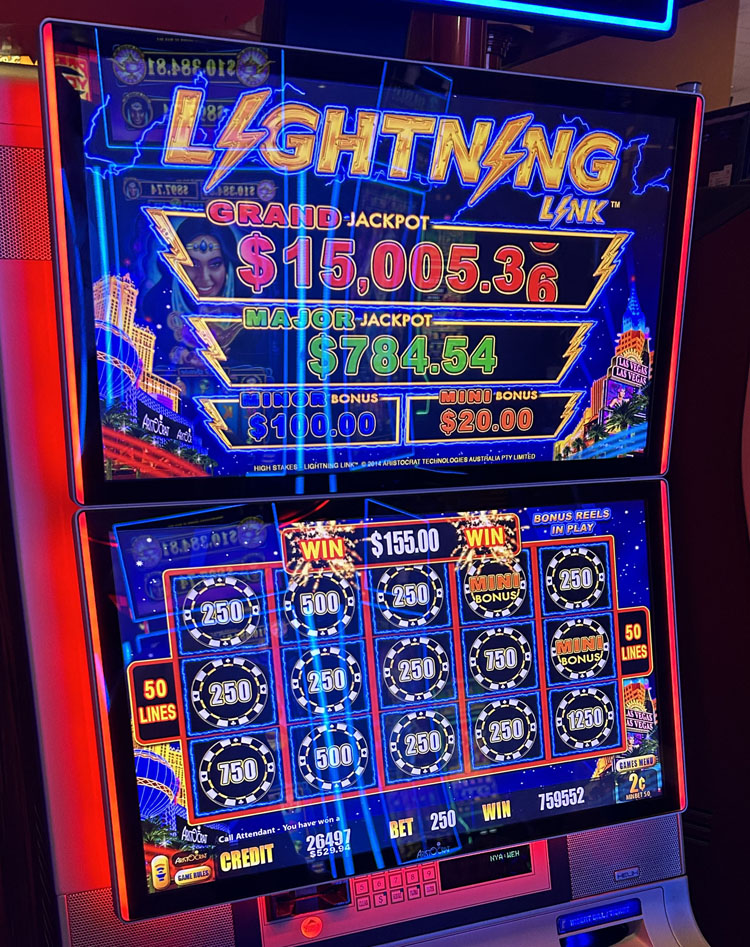 $15,192 on Lightning Link High Stakes on November 10