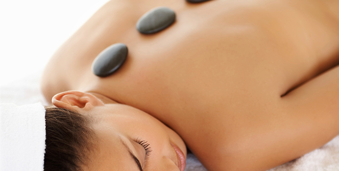 Photo of hot stone treatment