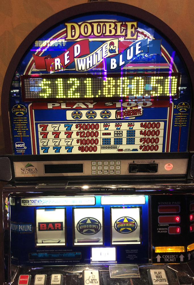 $16,000 on Double Red White and Blue on October 4