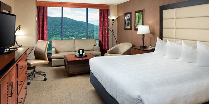 Junior Suite One King Bed at Seneca Allegany Resort & Casino