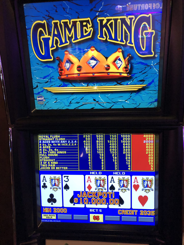 $10,000 on Game King Double Double Bonus on October 4