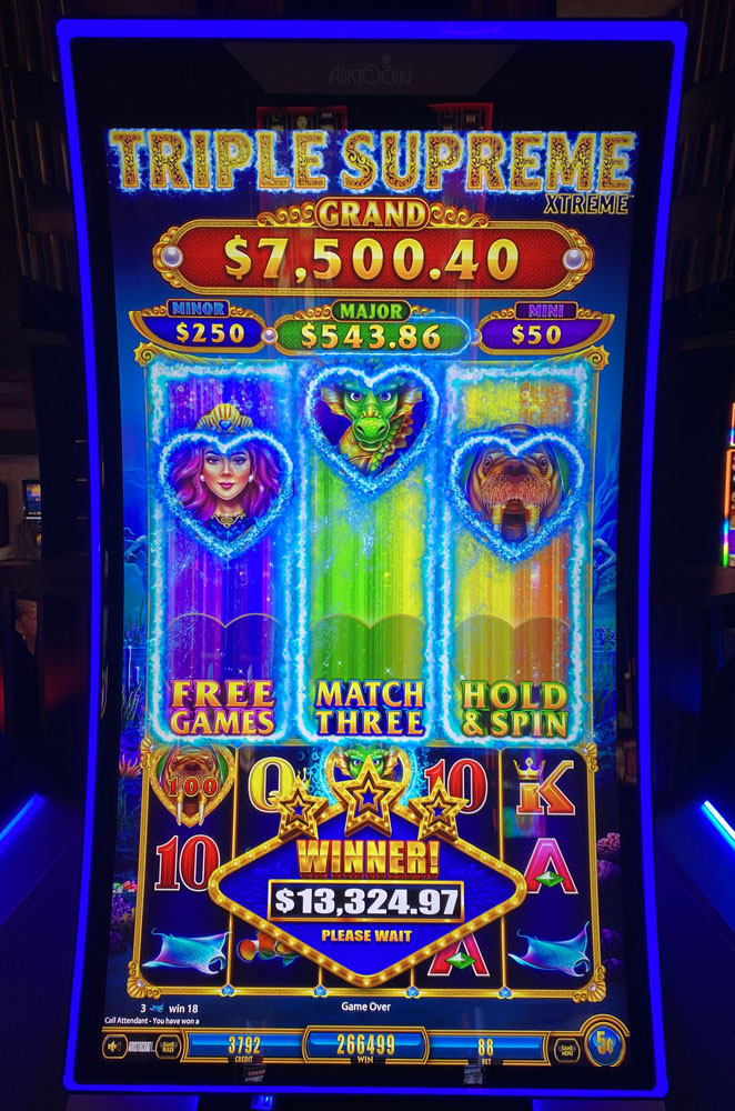 $13,325 on Triple Supreme Xtreme on October 7