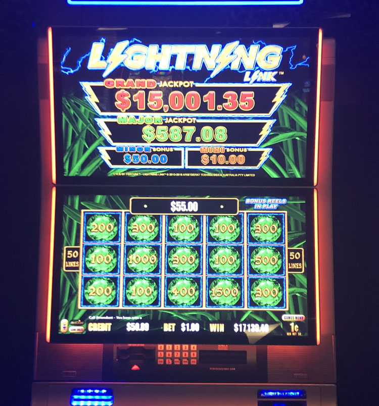 $17,140 on Lightning Link  on October 25