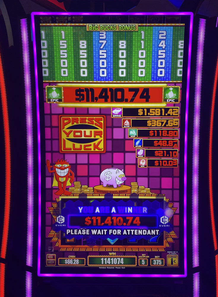 $11,411 on Press Your Luck on October 4