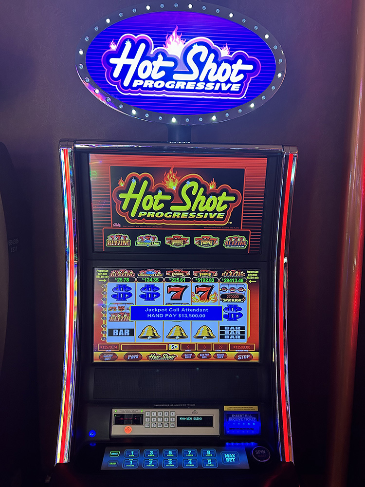 $13,500 on Hot Shot Progressive on November 13