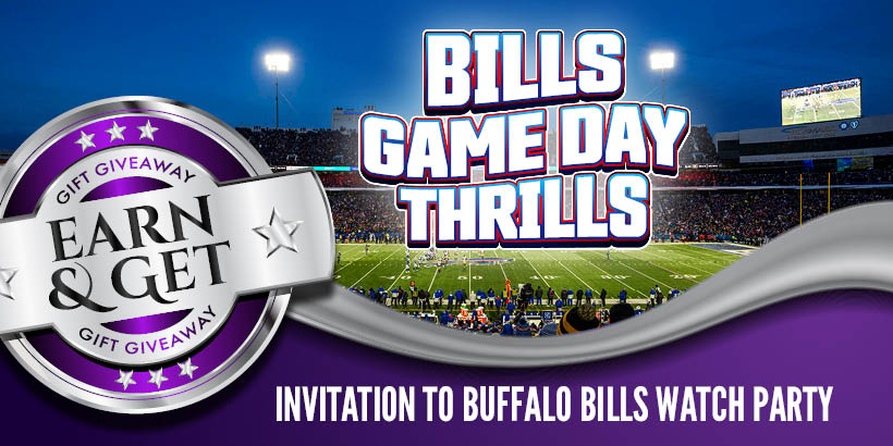 Earn & Get: Invitation To Buffalo Bills Watch Party At Seneca Allegany