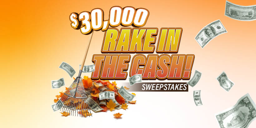 Win Your Share Of $30,000 Cash in October at Seneca Allegany